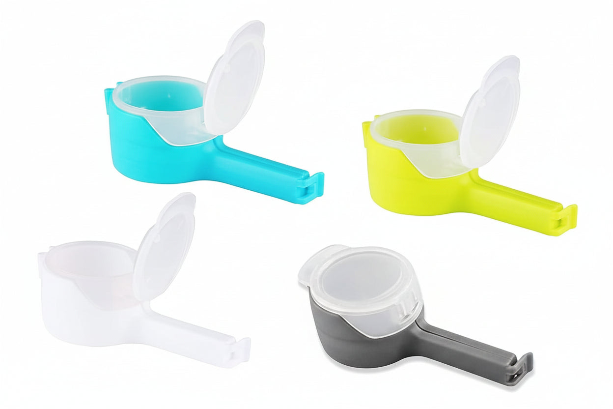 CLIP SELLADOR PRO (4 unidades): Vertido exacto para una cocina siempre impecable y organizada ¡Efectividad garantizada!