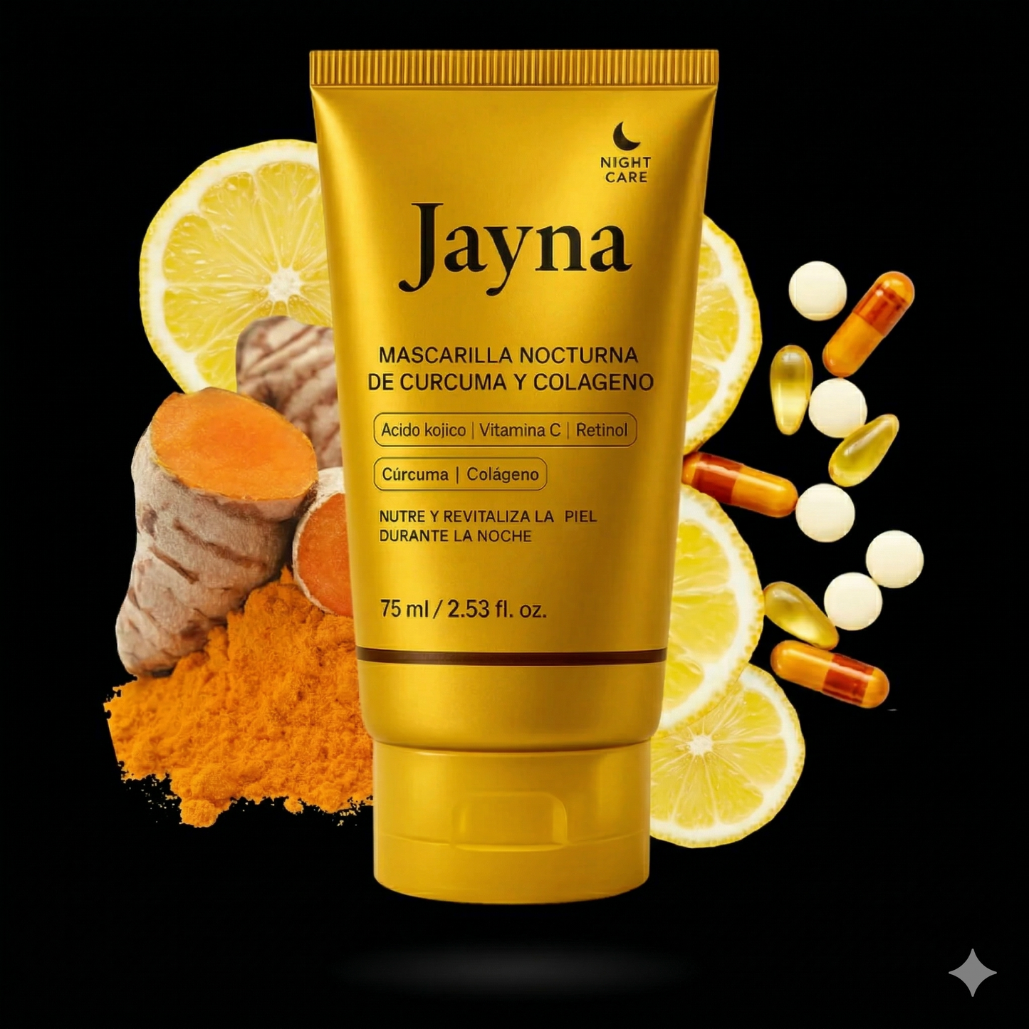 JAYNA MASCARILLA NOCTURNA: Tu Renacimiento Facial Antiedad 100% Efectivo