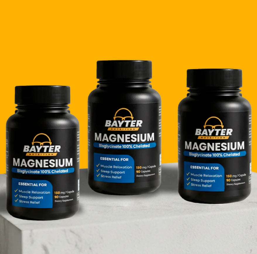 BAYTER MAGNESIUM: Alivio Articular + Vitamina D 100% Efectivo