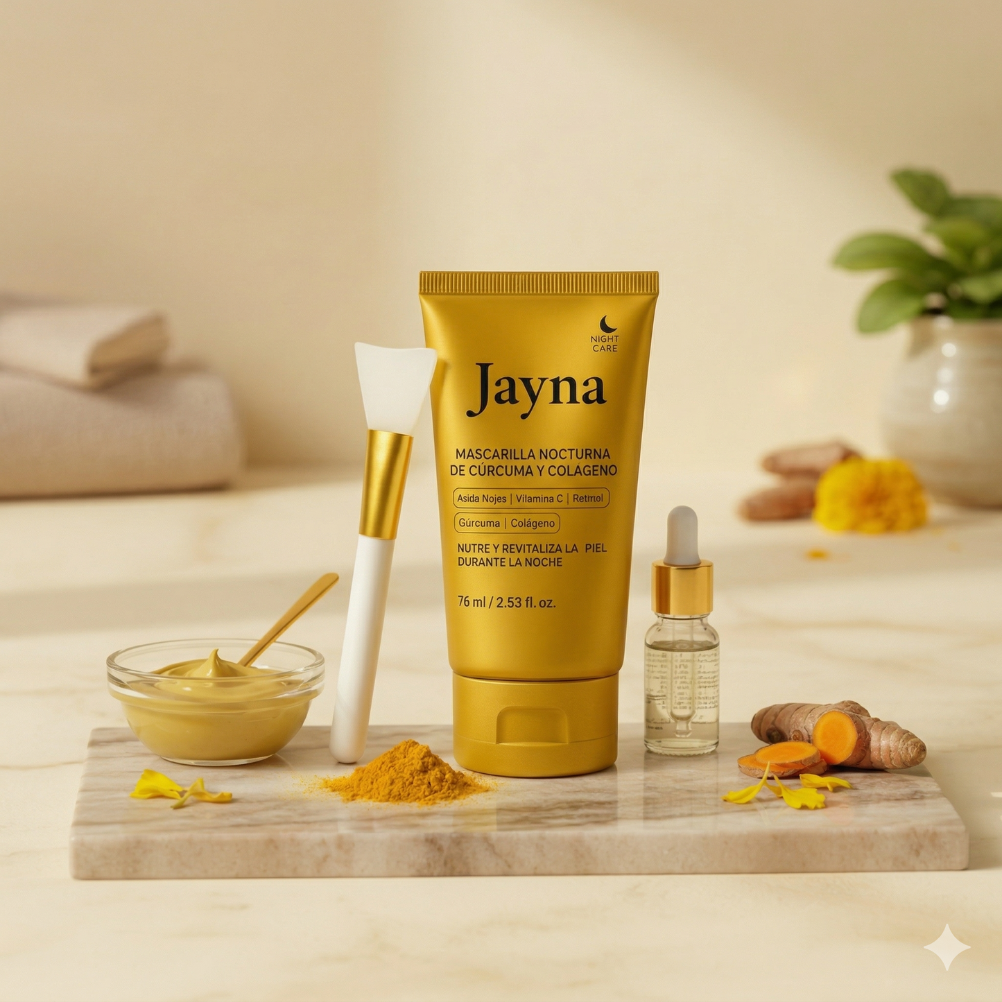 JAYNA MASCARILLA NOCTURNA: Tu Renacimiento Facial Antiedad 100% Efectivo