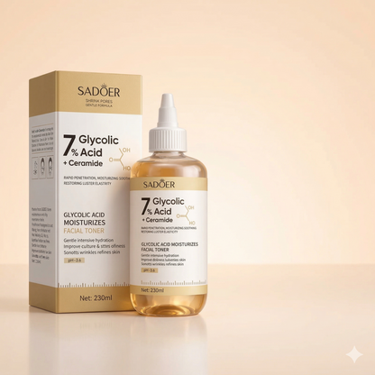 ÁCIDO GLICÓLICO AL 7%: LA SOLUCIÓN PERFECTA PARA LA PIEL CON QUERATOSIS 100% EFECTIVO