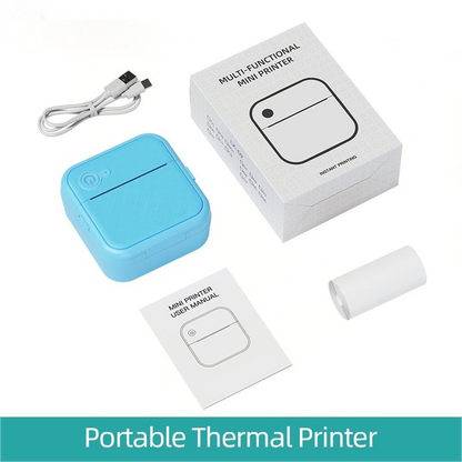 SMART MINI IMPRESORA TERMICA PORTATIL: Imprime Notas, Fotos y Etiquetas al Instante Sin Tinta
