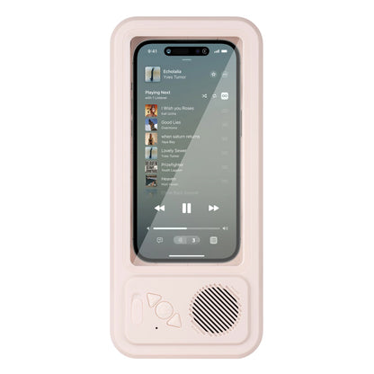 AquaSound Pro: Soporte Impermeable Táctil con Altavoz Bluetooth 360°