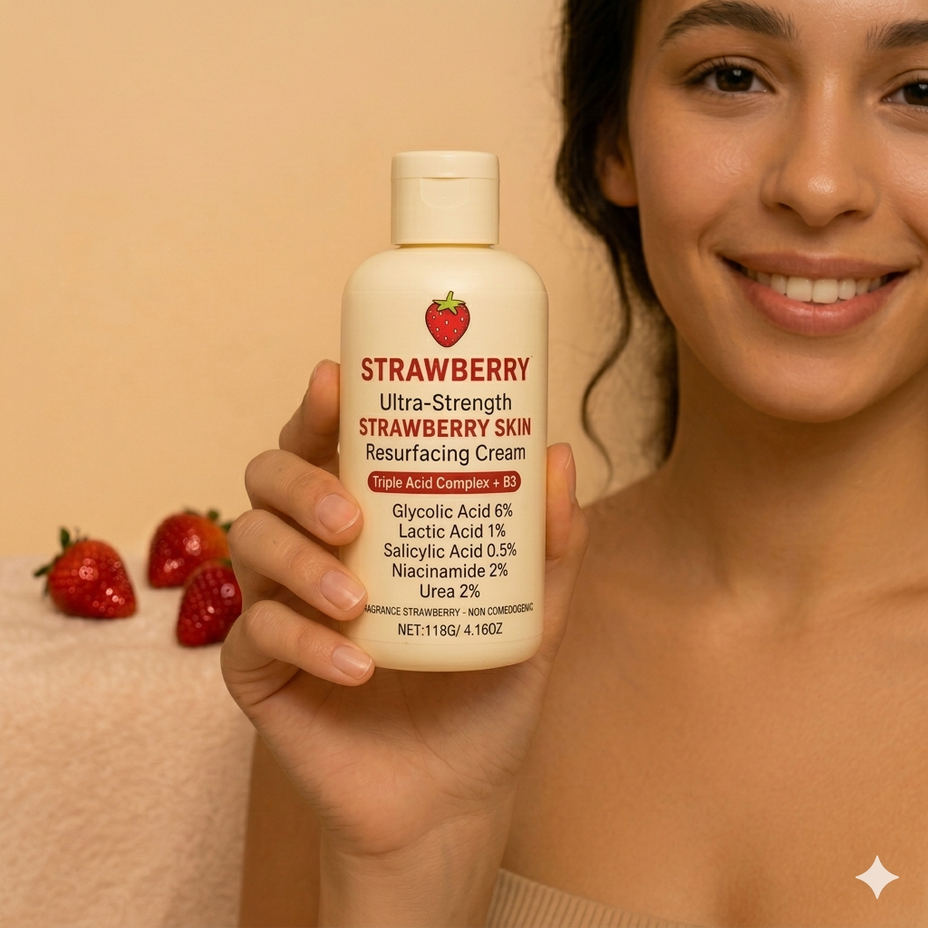 STRAWBERRY SKIN CREAM: ELIMINA DEFINITIVAMENTE LA QUERATOSIS PILARIS 100% EFECTIVO