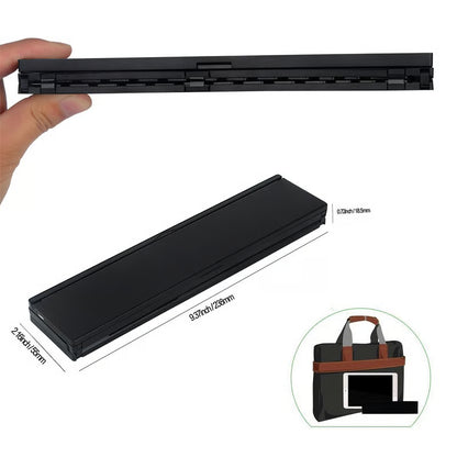 SmartKeyboard Plegable 3-en-1: Tu Oficina de Bolsillo - Escribe correos, informes y tareas desde tu celular o tablet con la comodidad de una laptop