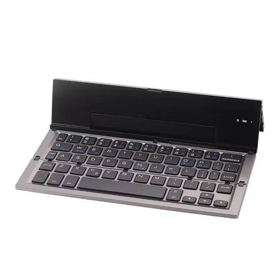 SmartKeyboard Plegable 3-en-1: Tu Oficina de Bolsillo - Escribe correos, informes y tareas desde tu celular o tablet con la comodidad de una laptop