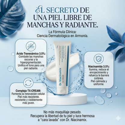 DR. NIACINAMIX TX-CREAM:Tu Piel Radiante y Sin Manchas 100% Efectivo