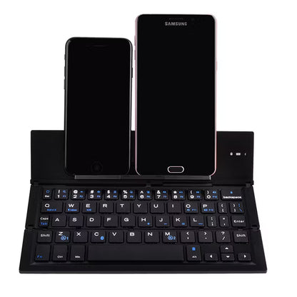 SmartKeyboard Plegable 3-en-1: Tu Oficina de Bolsillo - Escribe correos, informes y tareas desde tu celular o tablet con la comodidad de una laptop