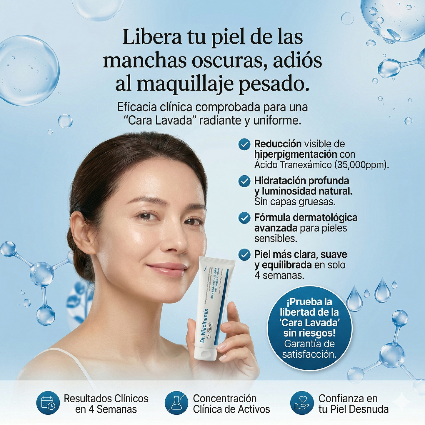 DR. NIACINAMIX TX-CREAM:Tu Piel Radiante y Sin Manchas 100% Efectivo