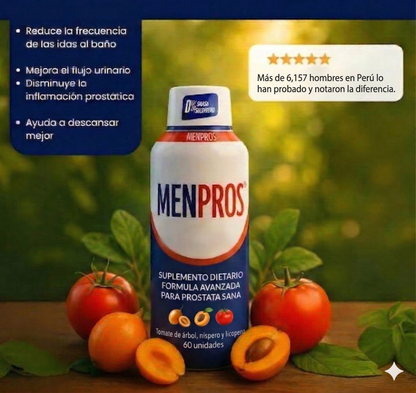 MENPROS: Suplemento #1 para la próstata - 100% EFECTIVO