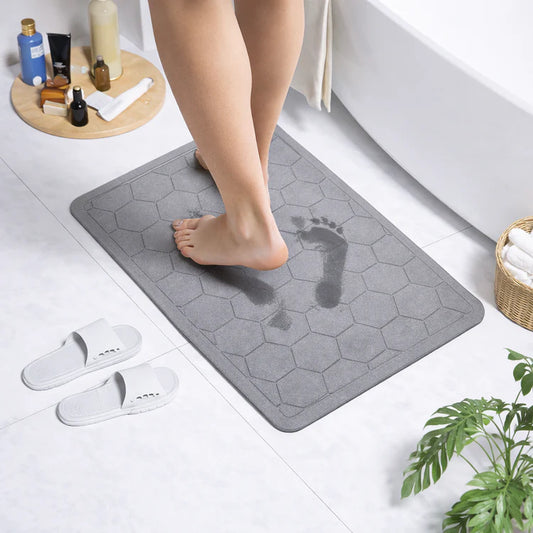 Tapete Hidro-Absorbente - Tecnología que mantiene tu baño seco en segundos 100% efectivo