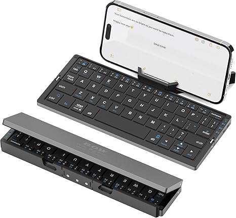 TECLADO PLEGABLE B.O.W 3-EN-1 - Teclado plegable premium para máxima productividad móvil.